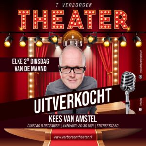 9 december | 20:30 uur |  kees van amstel - dit gaat allemaal van jullie tijd af | Entree €17,50